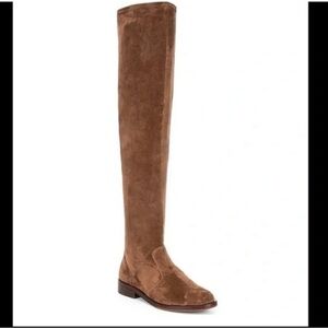 ANTONIO MELANI Tall Brown Suede Over-the-Knee Boot
